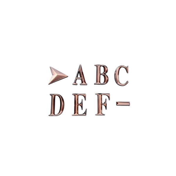 letter electroplating decoration