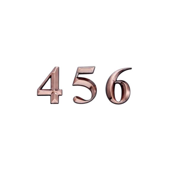number antique copper plating